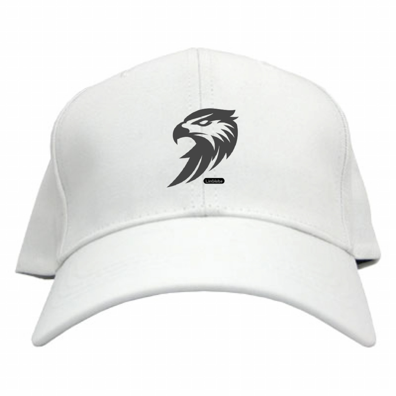Cap with an eagle emblem.