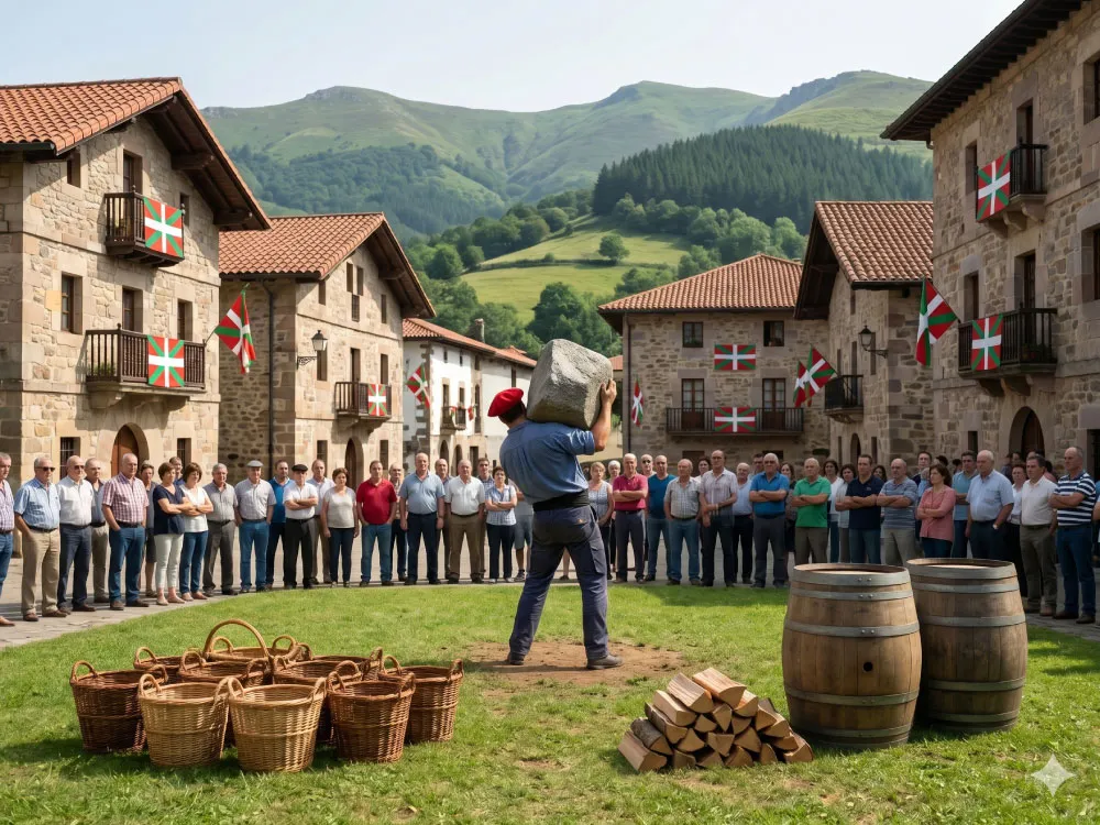 Basque Stone Lifting Challenge