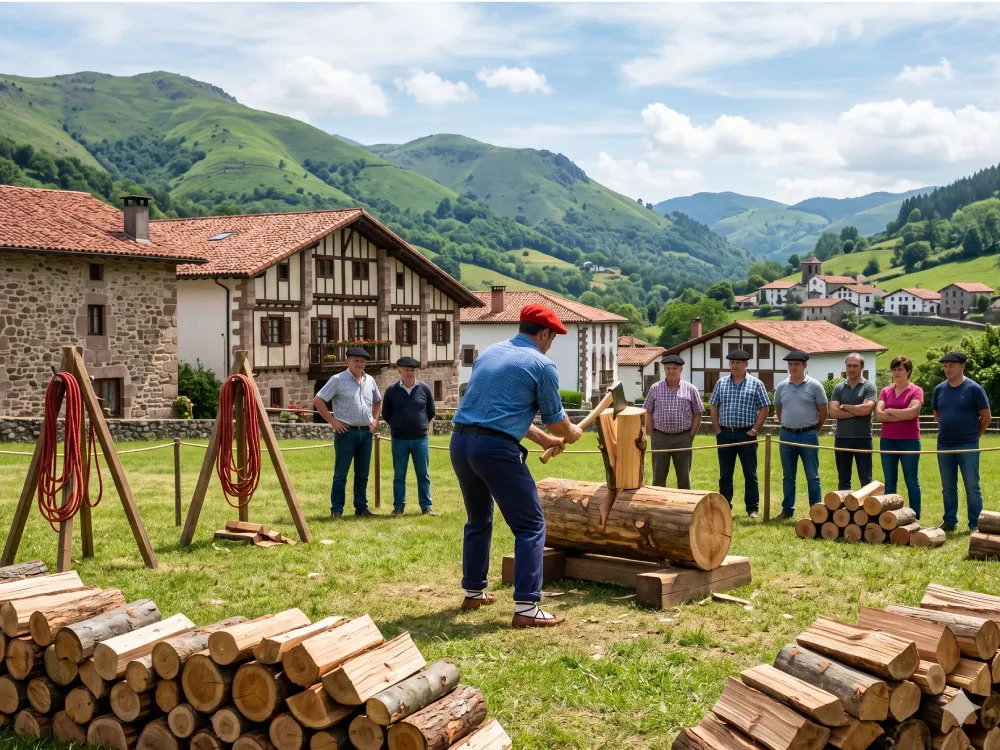 Basque Axe and Log