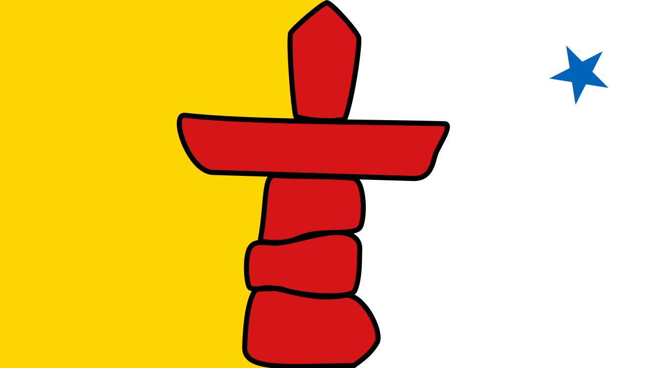 カナダ・Nunavut準州の旗